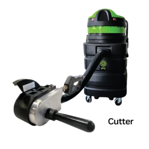 MantaRay Cutter/Grinder in Cutter Mode (shown with pump-out vacuum)
